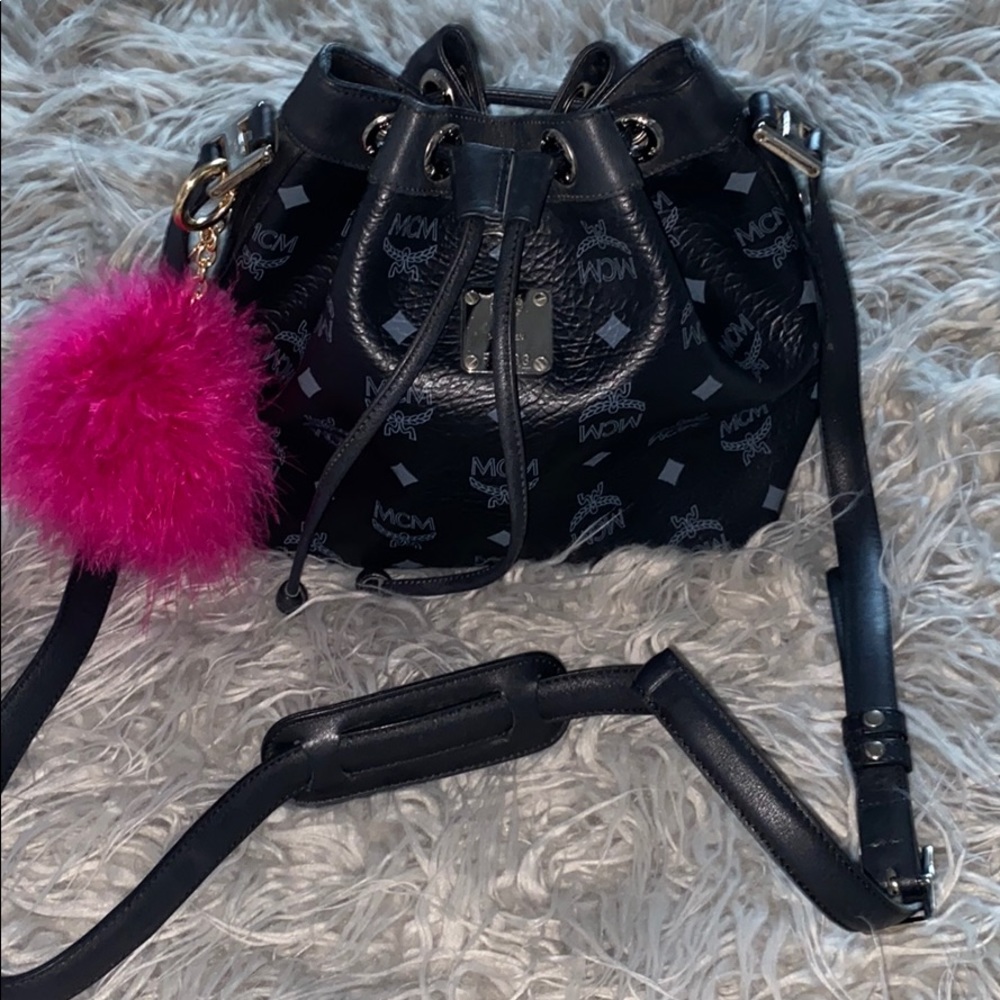 MCM Authentic Bucket Crossbody Bag